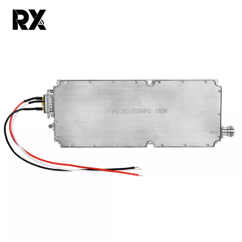 100W RF পাওয়ার অ্যামপ্লিফায়ার মডিউল 300 -2000MHz 32V 8A হাই গেইন