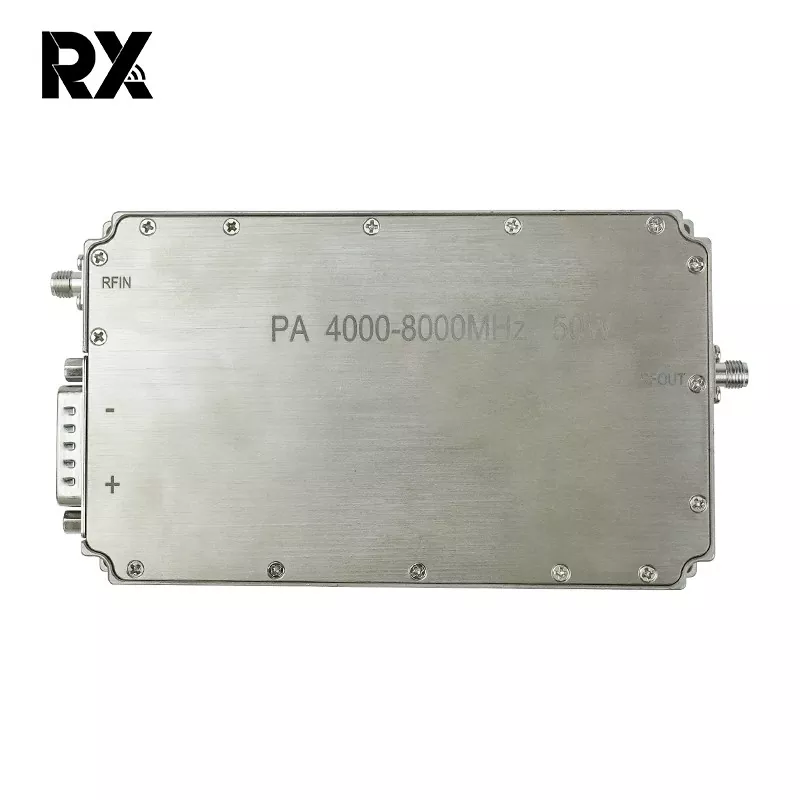 আল্ট্রা-ওয়াইডব্যান্ড সি-ব্যান্ড 4-8 GHz 50W পাওয়ার অ্যামপ্লিফায়ার RF সিস্টেম